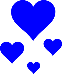 Purple Heart Clip Art - Blue Hearts Png Download 498597 Small Blue Heart Png