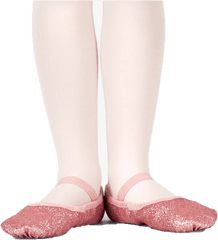 Pink Sparkle Ballet Shoes - Ballet Flat Png