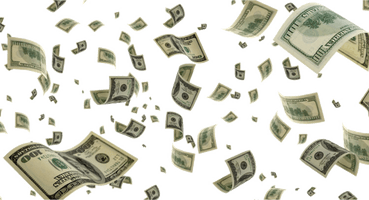 Money Falling PNG Free Photo