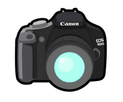 Canon Camera Cartoon - Free PNG