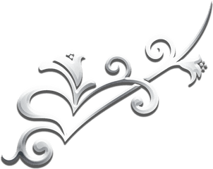 Png Ornament Trim Silver Metallized - Ornamento Png