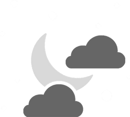 Cloudy Night Icon - Cloudy Night Icon Png