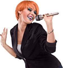 Girl Singing Png Clip Art Transparent - Karaoke Singer Png