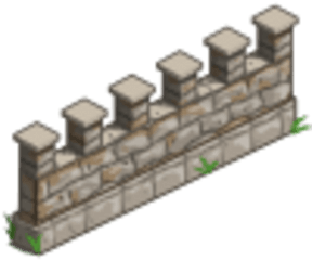 Castle Wall - Horizontal Png