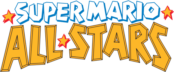 Super Mario All - Stars Snes Supermario4ever Blog Super Mario All Stars Logo Png