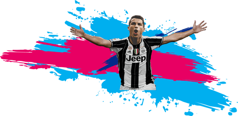 Cr7 Juventus Png Colorful - Cristiano Ronaldo Fifa Png