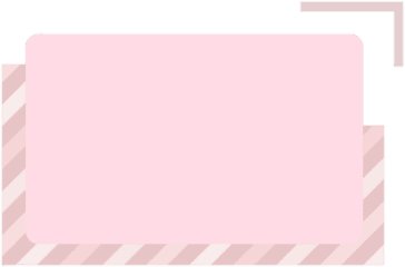 Pink Banner Label Pastel Sticker - Horizontal Png