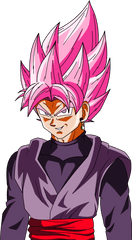 Goku Black Ssj Rose Profile Shot - Dragon Ball Dibujos De Goku A Color Png