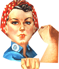 Not My President Postcards - Rosie The Riveter Png