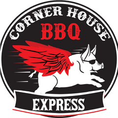 Corner House Bbq Express Logo - Emblem Clipart Full Size Label Png