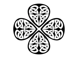 Clover Arts Symmetry Shamrock Visual Fourleaf Ireland - Free PNG