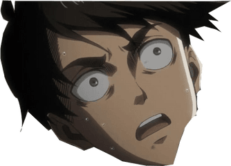 Download Hd Eren Drawing Scary - Scared Face Transparent Background Png