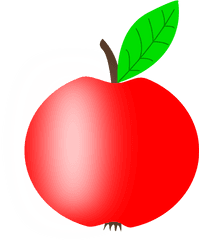 Red Apple Vector Image With A Green Leaf Free Svg Png Logo