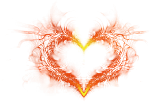 Fire Heart Effect Download HD - Free PNG