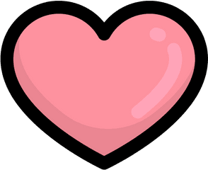 Heart - Free Shapes Icons Pink Pillow Icon Png