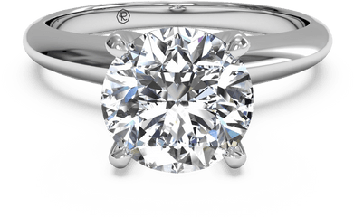 High Set Solitaire Knife - Engagement Ring Png