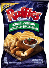 Mozzarella And Marinara Ruffles - Ruffles Mozzarella And Marinara Chips Png