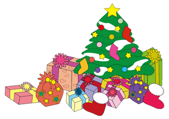 Download Christmas Tree Clip Art Gift - Reading Comprehension For Grade 2 Png