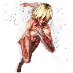 Attack - Female Titan Attack On Titan Annie Png