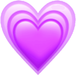 Download Hd Kawaii Cute Purple Emoji - Purple Heart Free Clipart Png