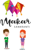 Makar Sankranti Text Cartoon Line For Happy Eve Party - Free PNG
