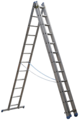 Aluminium Extension Combination Ladder 3x12 En 131 - Ikea Ladder Png