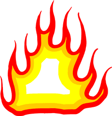 6 Cartoon Fire Flame Elements Vector Eps Svg Png - Cartoon Fire Flames Png