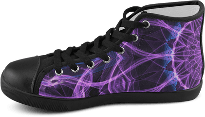 Purple Flames Png - Round Toe