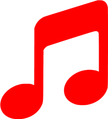 Red Music 2 Icon - Transparent Red Music Icon Png