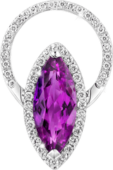 Amethyst Transparent White - Diamond Png