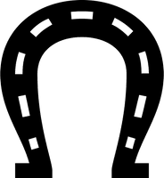 Vector Black Horseshoe PNG Download Free