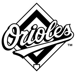 Download Baltimore Orioles 4 Logo Black - Baltimore Orioles Logo Black And White Png