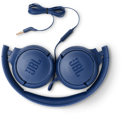 Jbl Tune 500 - Jbl Headphones Blue Cable Png