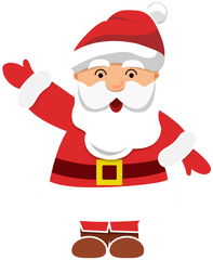 Christmaschristmas Ornamentchristmas Decoration Png - Santa Waving Clipart