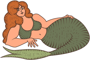 Mermaid Clipart - Cartoon Png