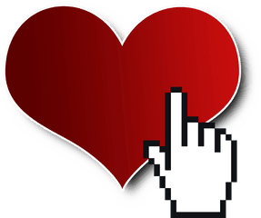 Love Clicks - Middle Finger Mouse Cursor Png