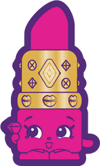 Shopkins - Shopkins Wild Style Lippy Lips Png