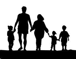 Walking Vector Family Free Clipart HD - Free PNG