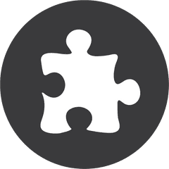 Puzzle Grey Icon - Black Puzzle Icon Png