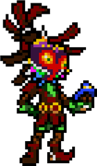 Skull Kid Pixel Art Png Image - Legend Of Zelda Skull Kid Pixel