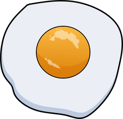 Egg Omelette Sunny Side - Circle Png