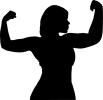 Silhouette Female Fitness Free Download Image - Free PNG