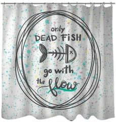 Download Hd Only Dead Fish Go With The Flow - Calligraphy Solo Los Peces Muertos Nadan A Favor Png