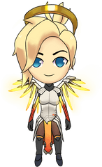 Overwatch Mercy Gif Png Transparent - Mercy Transparent Overwatch Gif