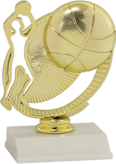 Silhouette Basketball Trophy - Trophy Png