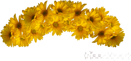 Garland Yellow Cliparts Transparent Png - Yellow Flowers Crown Png