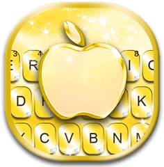 Gold Apple Phone Keyboard - Sift Heads Kiro Png