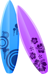 Purple Cartoon Surfboard Png Download - Transparent Background Surfboard Png