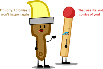 Bfdi - Paint Brush From Inanimate Insanity 549x331 Png Human Inanimate Insanity Paintbrush