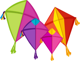 Makar Sankranti Kite Sport Line For Happy Cake - Free PNG